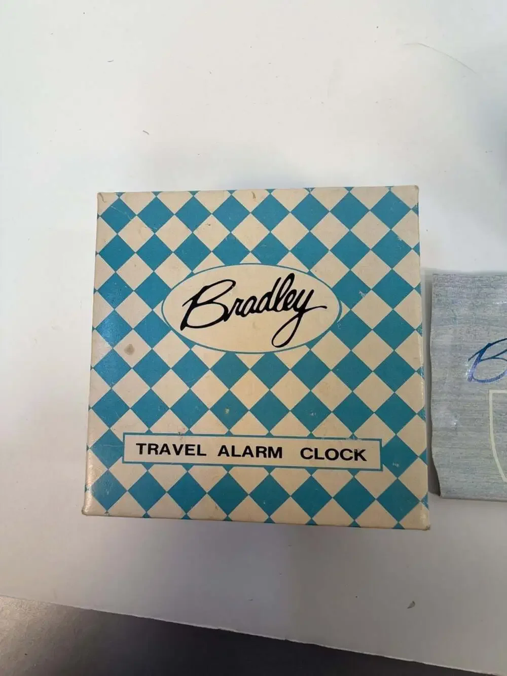 Vintage Bradley Wind-Up Travel Alarm Clock Model 4995 with Original Box and Manu
